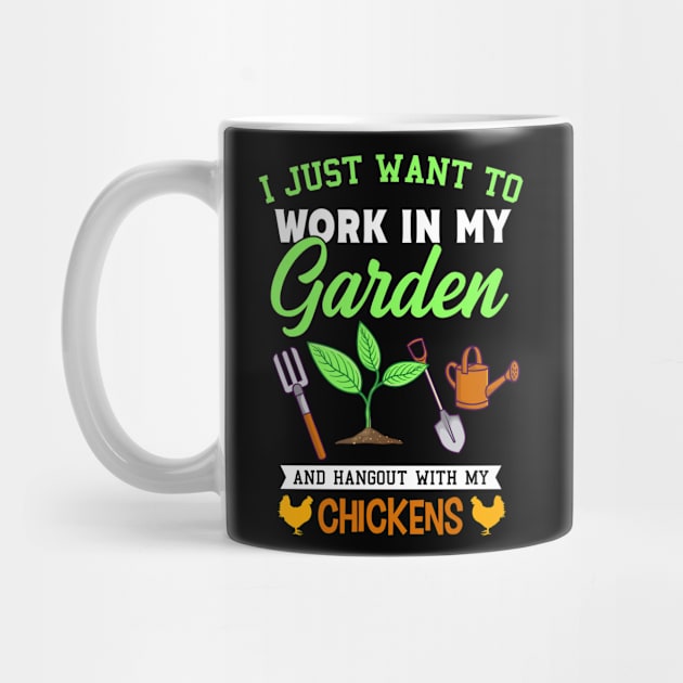 I Just Want To Work In My Garden Gift by Delightful Designs